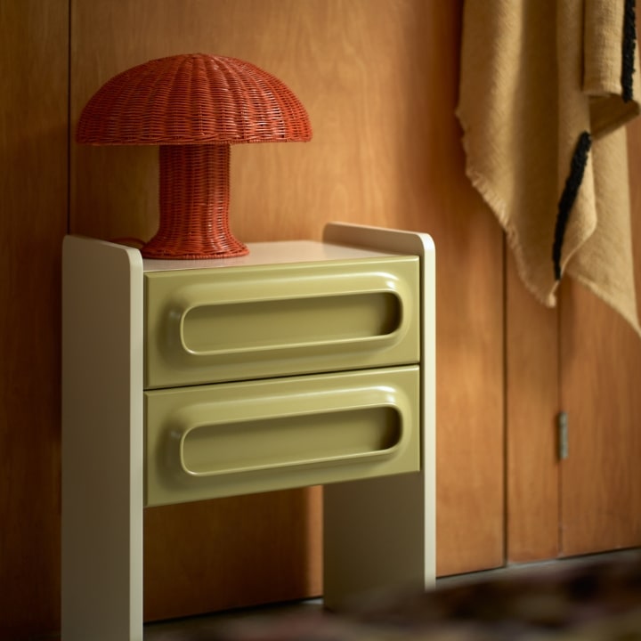 Space Nightstand Sage Cream