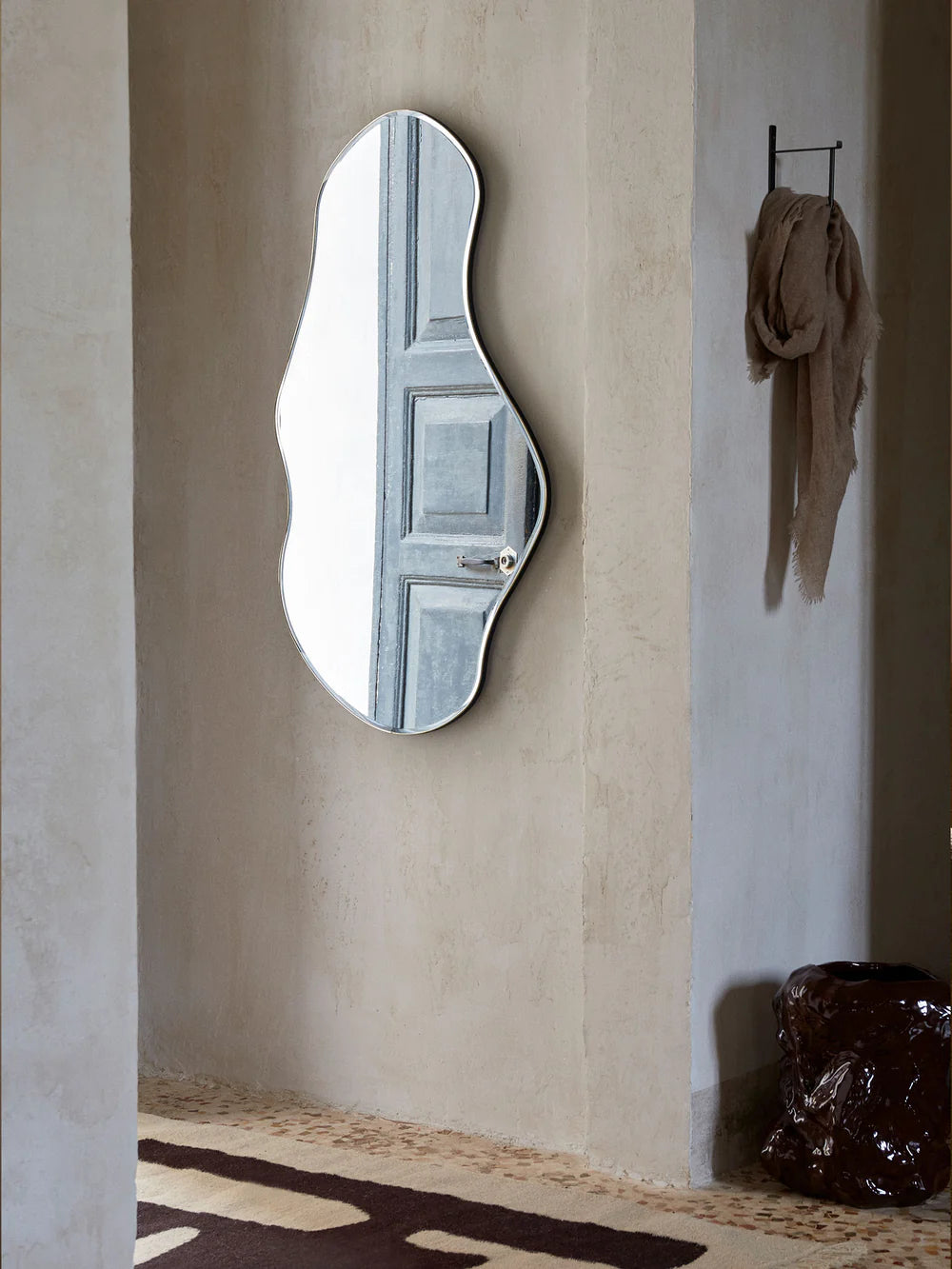 Pond Mirror Large Brass