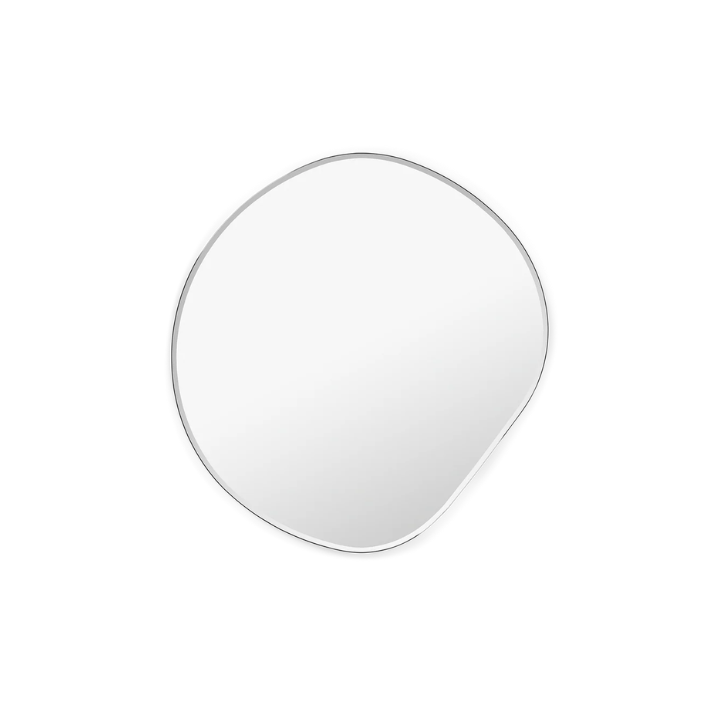 Pond Mirror Small Dark Chrome