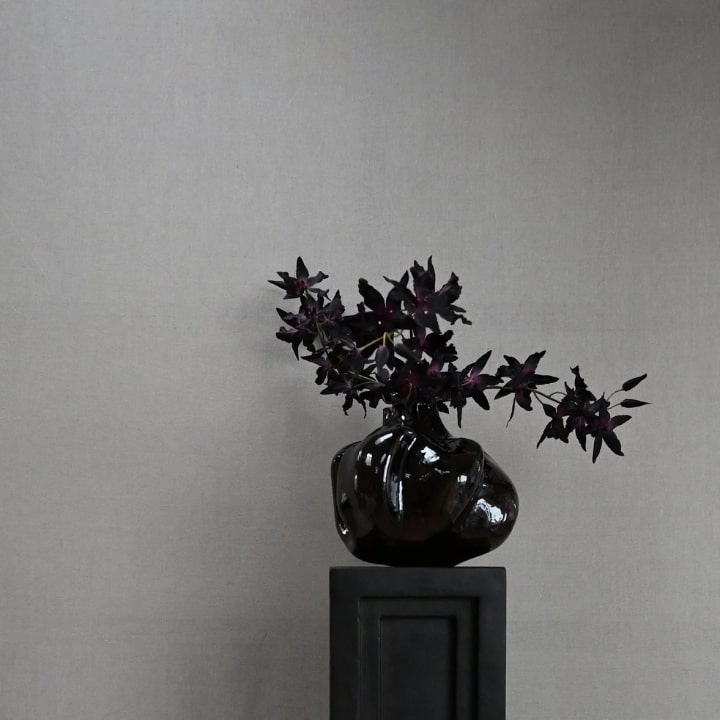 Wabi vase smoked forest