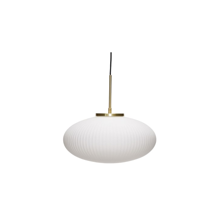 Serene pendule ellipse blanc