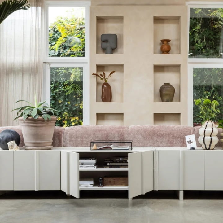 Basu TV Unit 200 CM Pine Dust