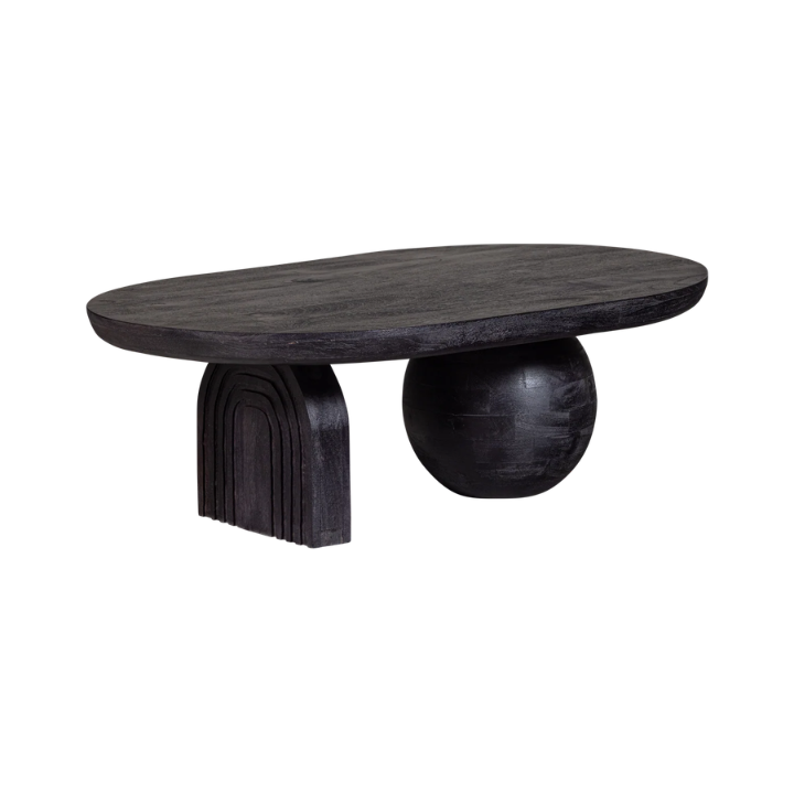 Steppe Coffee Table Mango Wood Black
