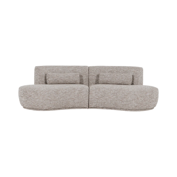Batavier Half Round Sofa 4 Seater Sand
