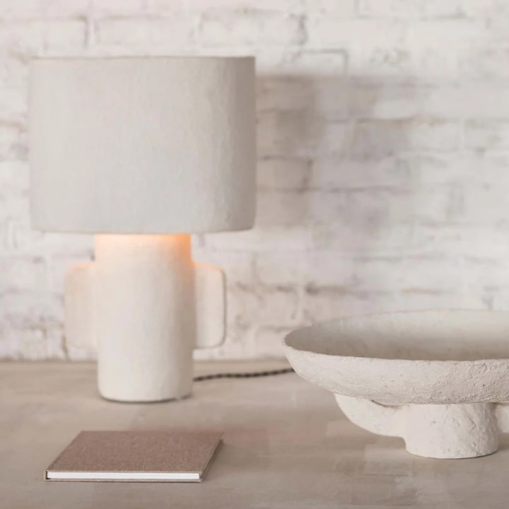 Lampe de table 01 Blanc Earth