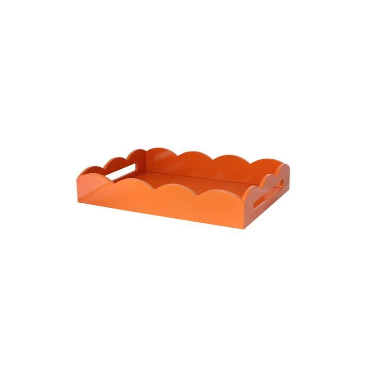 Plateau de service laqué orange moyen 32X41