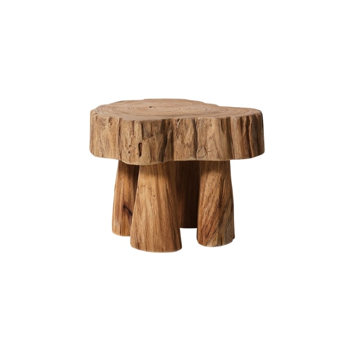 Tabouret en bois rond