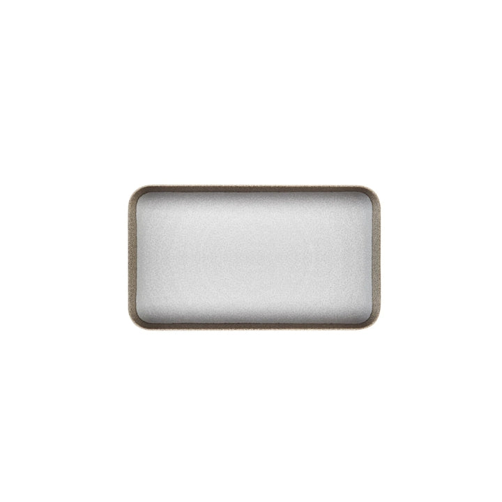 Petit Plateau Rectangulaire Blanc Rena