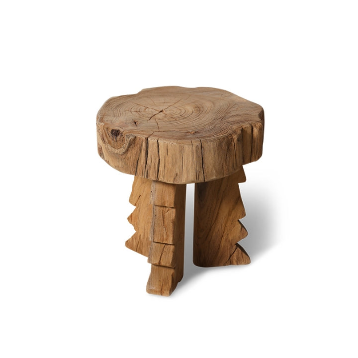 Carved Wooden Stool