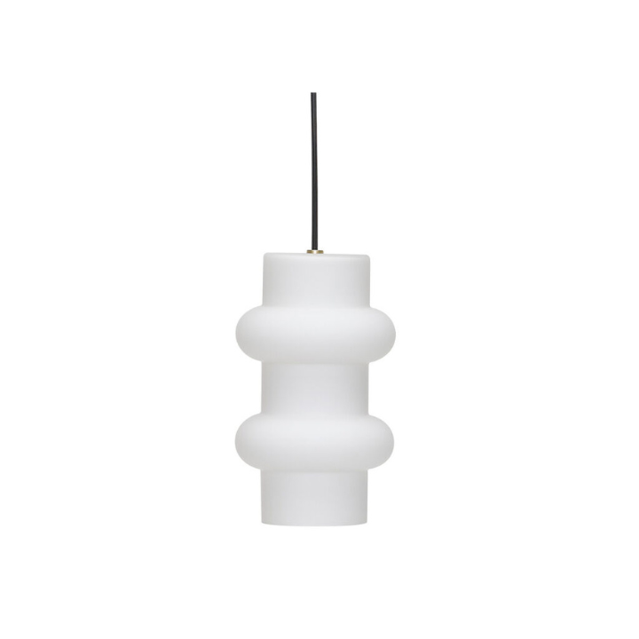 Pilule Pendant Double Matt White