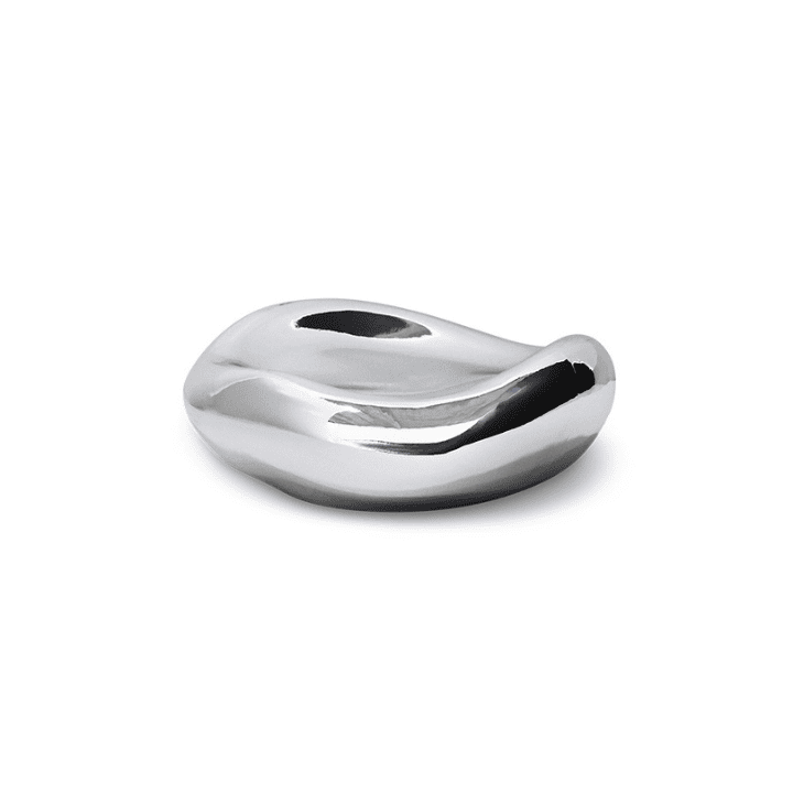 Gleam Glass Bowl Chrome