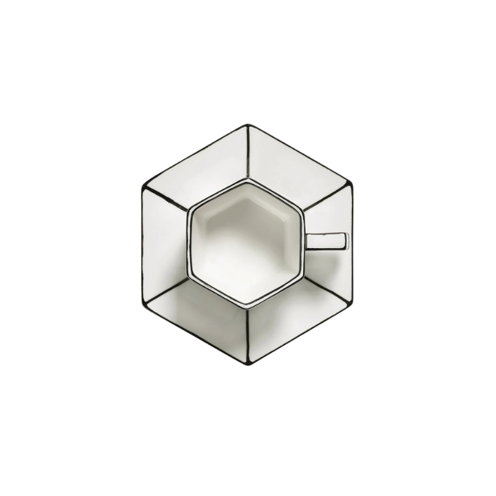 Tasse Expresso Blanc/Noir