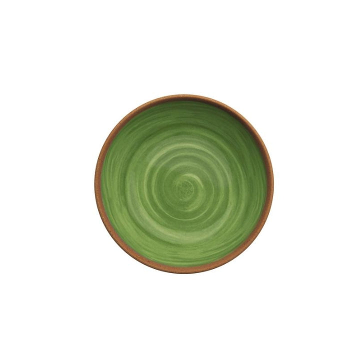 Assiette creuse vert naturel
