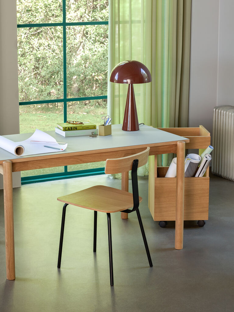 Mush Table Lamp Tall Brown