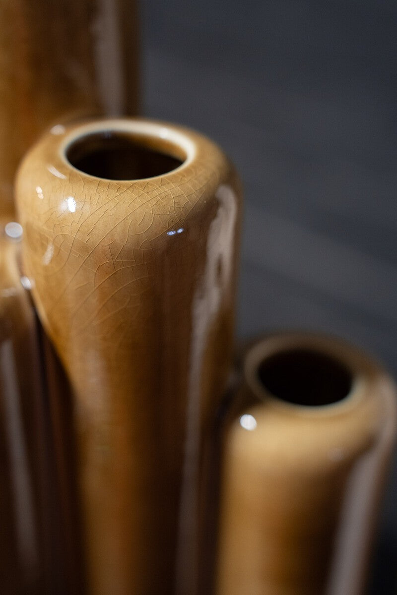 Vase Gode Golden Honey L20xW15.5xH44.5