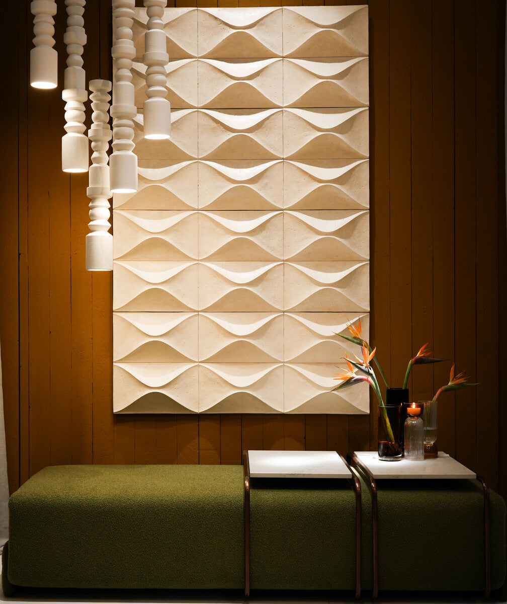 Wall Panel Isac White W48xH22xD9CM